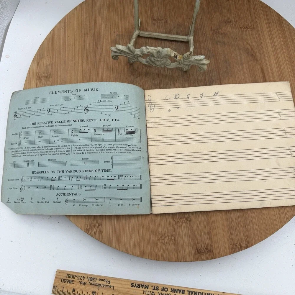 Presser's First Music Writing Book 1910 Elements Practical Directions